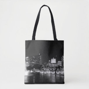Tote Bag Niveaux de gris Grant Park Chicago
