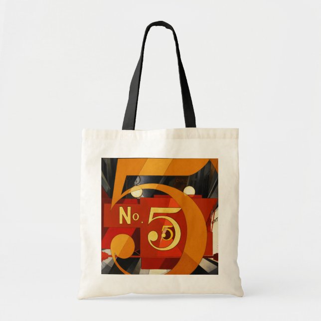 Tote Bag No 5 - Figure 5 en or par démence (Devant)