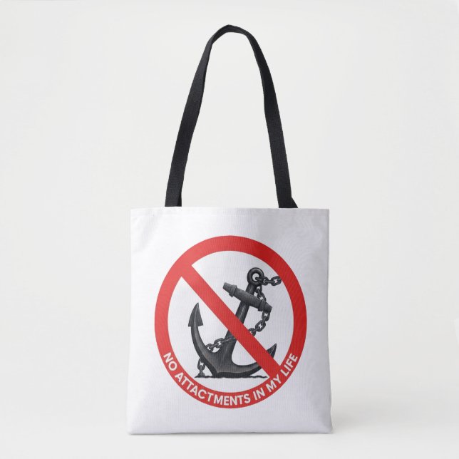 Tote Bag No attachments in my life (Devant)