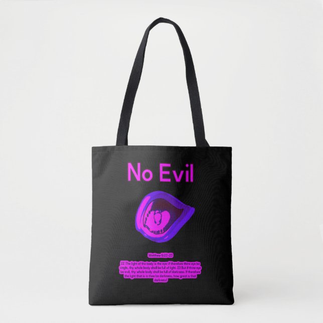 Tote Bag No Evil - City Jamz -  T-Shirt (Devant)