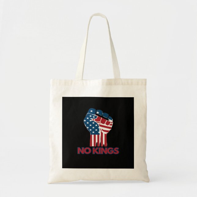 Tote Bag No Kings Anti Classic Retro Style (Devant)