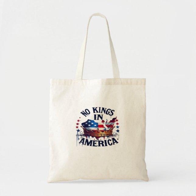 Tote Bag No Kings In America Classic Retro Cool (Devant)