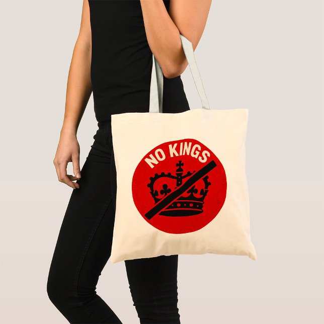Tote Bag No Kings Protest Symbol (Créateur téléchargé)