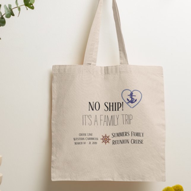 Tote Bag No Ship C'est une croisière en famille personnalis (Créateur téléchargé)