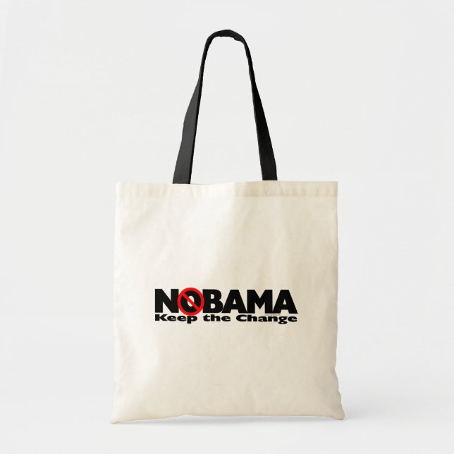 Tote Bag NoBama : Gardez le changement (Devant)