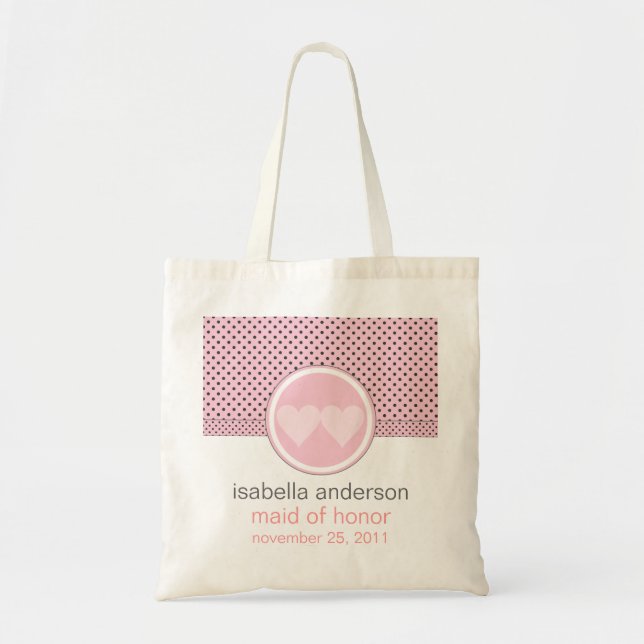 Tote Bag Noce moderne Fourre-tout de jeune mariée (Devant)