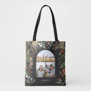 Tote Bag Noël 3 arche photo aquarelle couleur botanique flo