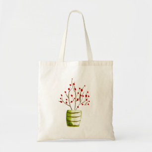 Tote Bag Noël à l'aquarelle de Red Berries