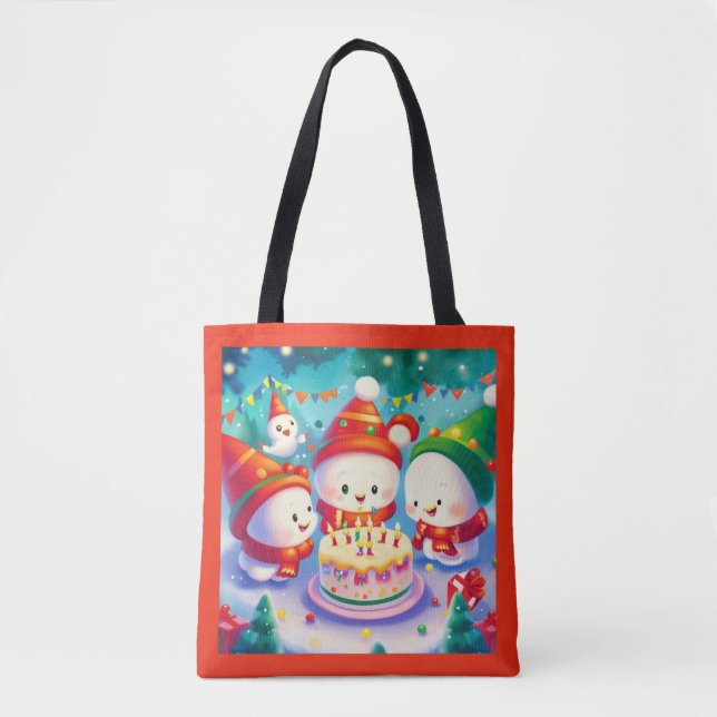 Tote Bag Noël Anniversaire 6 (Devant)