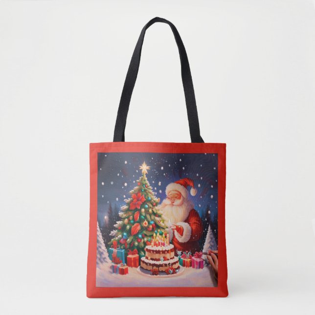 Tote Bag Noël Anniversaire 9 (Devant)