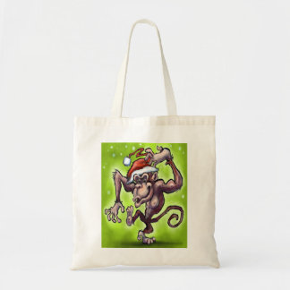 Tote Bag Noël au chimpanzé
