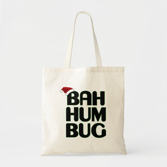 Tote Bag Noël Bah Humbug Sweatshirt-Xmas Humbug Père Noël (Devant)