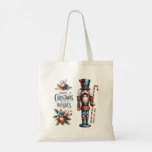 Tote Bag Noël Casse-noisette Sucre de canne voeux de Noël