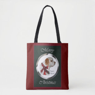 Tote Bag Noël Clumber Spaniel