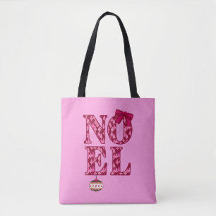 Tote Bag NOEL dans un Motif d'arbre de Noël en Bourgogne