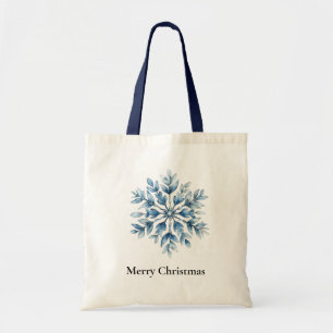 Tote Bag Noël de Flèche de neige Blue Winter
