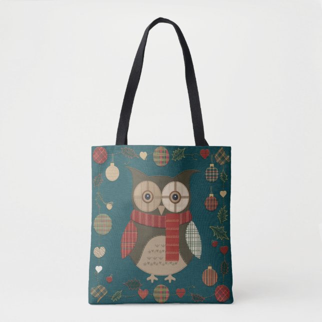 Tote Bag Noël de la chouette  (Devant)