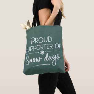 Tote Bag Noël de l'enseignant partisan fier des jours de ne
