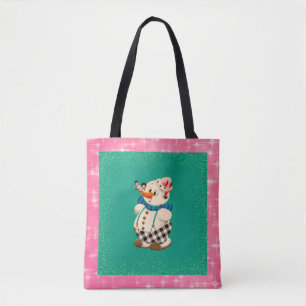 Tote Bag Noël de Snowman Vintage