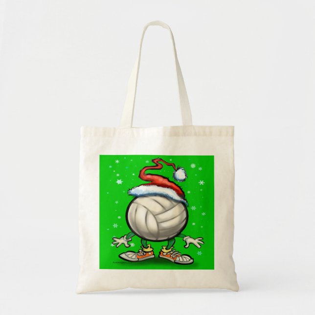 Tote Bag Noël de volley-ball (Devant)