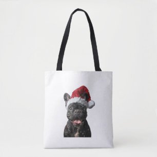 Tote Bag Noël des Bulldog français
