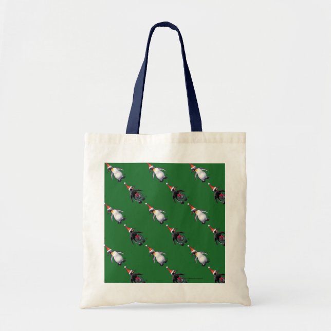 Tote Bag Noël des pingouins (Devant)