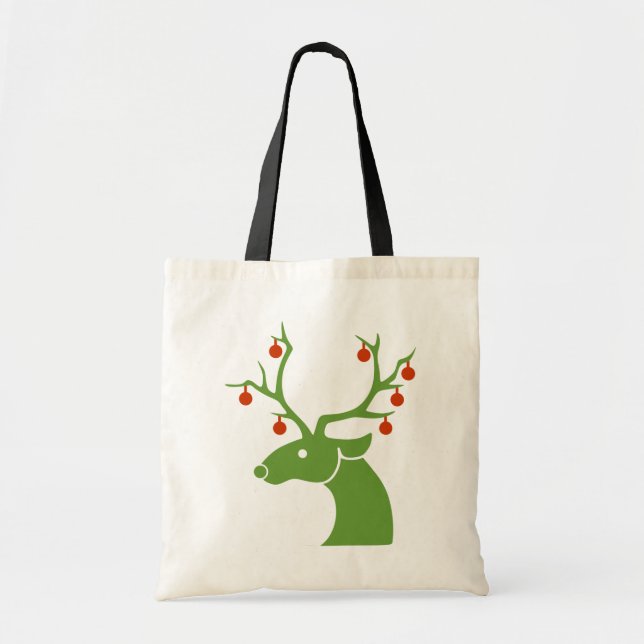 Tote Bag Noël des rennes (Devant)