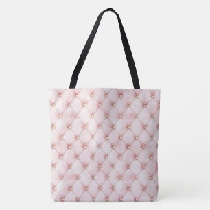 Tote Bag Noël des Tuyaux en or rose