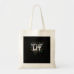Tote Bag Noël Drôle Mignonne Faisons Lit