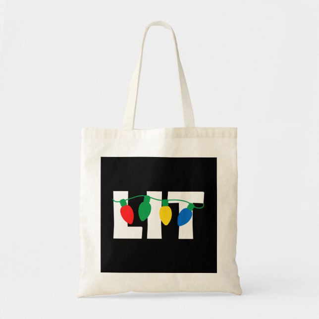Tote Bag Noël éclairé (Devant)