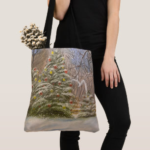 Tote Bag Noël en forêt, par Gary Poling