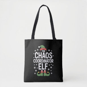 Tote Bag Noël Le Coordinateur du Chaos Elf Xmas Famille