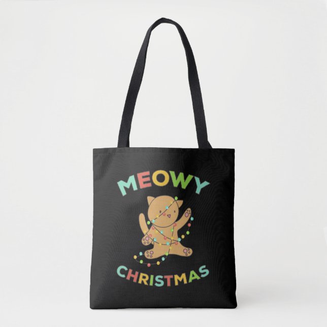 Tote Bag Noël Meowy (Devant)