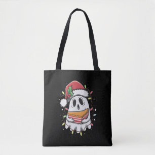 Tote Bag Noël Mignon Fantôme Père Noël Fête Xmas Vacances