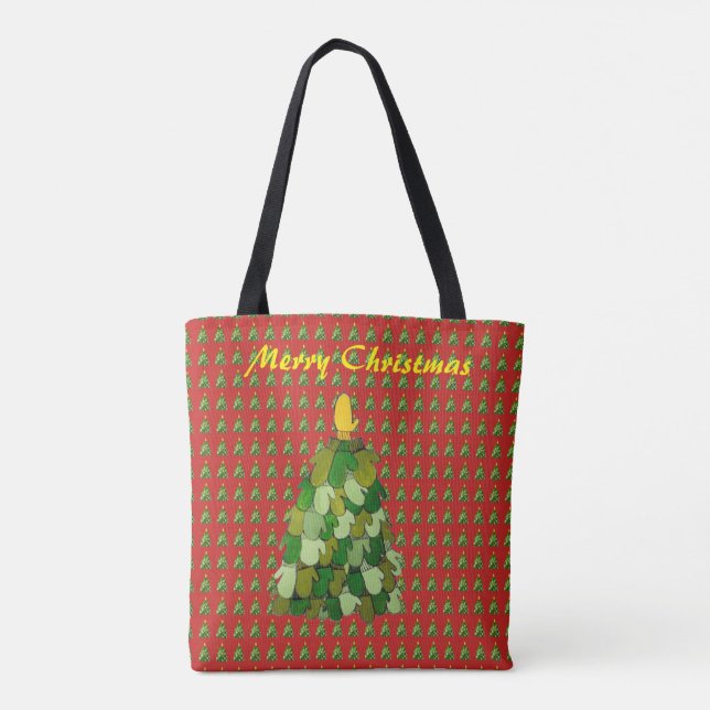 Tote Bag Noël Mitten Tree (Dos)