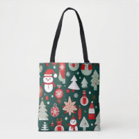 Noël motif bonhomme de neige père Noël arbres déco