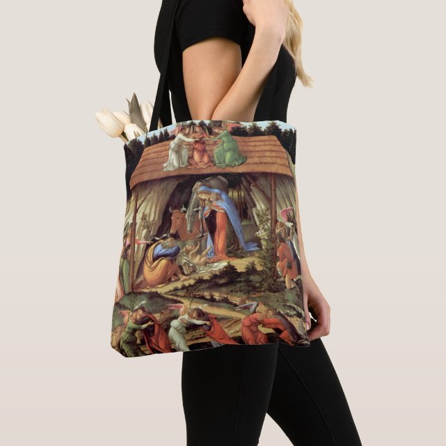 Tote Bag Noël, Nativité, Naissance du Christ de Botticelli (De près)