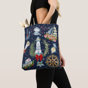 Tote Bag Noël nautique