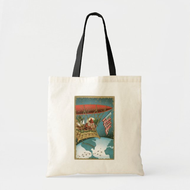 Tote Bag Noël, Père Noël (Devant)