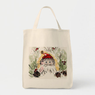 Tote Bag Noël Père Noël Fourre-tout