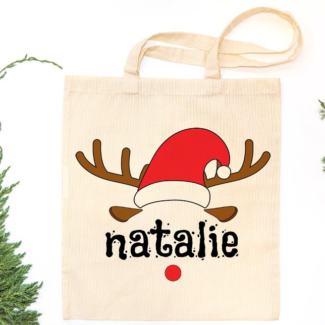 Tote Bag Noël personnalisé Reinder Correspondance personnal (Créateur téléchargé)