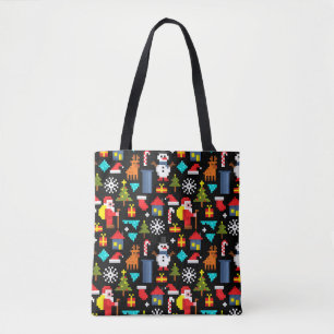 Tote Bag Noël Pixel