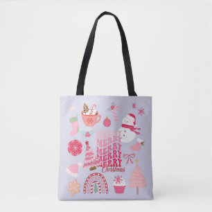 Tote Bag Noël rose