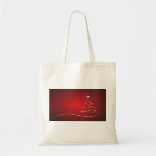 Tote Bag Noël Rouge Arbre Noël Joyeux Noël