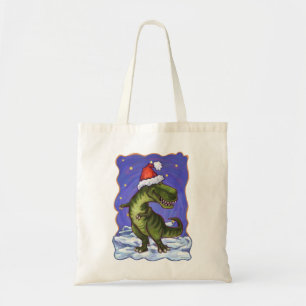 Tote Bag Noël Tyrannosaurus