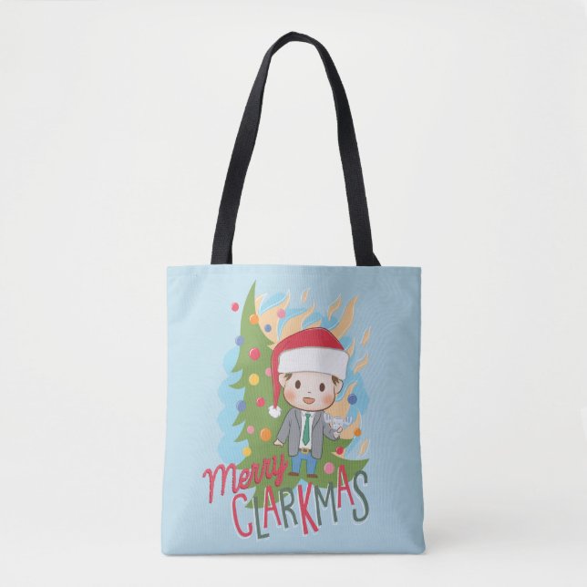 Tote Bag Noël vacances Joyeux Clarkmas (Devant)