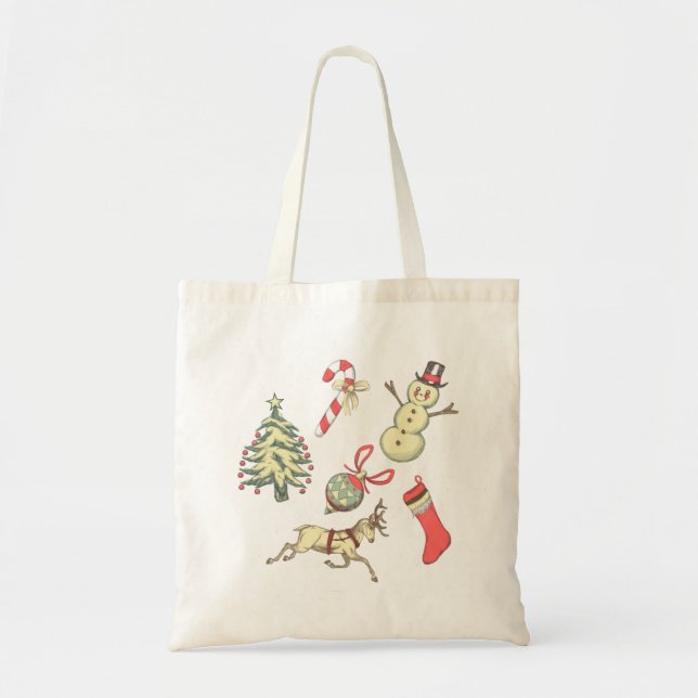 Tote Bag Noël vintage (Devant)