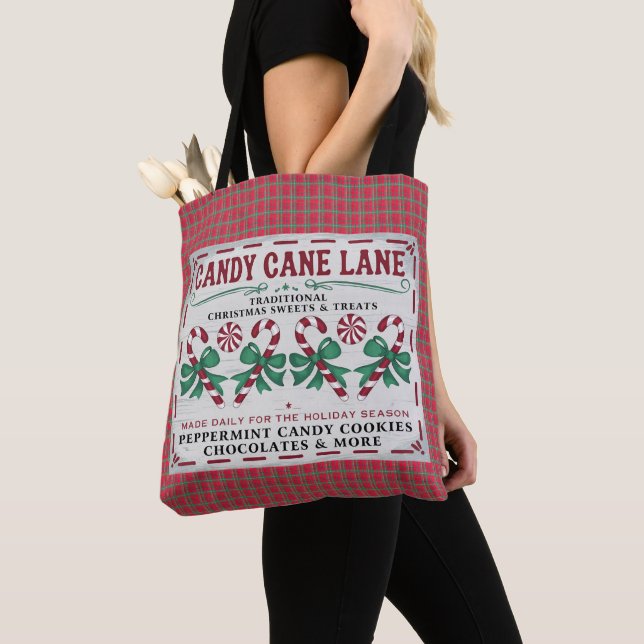 Tote Bag Noël Vintage Fantaisiste (De près)