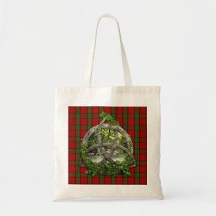 Tote Bag Noeud de trinité et tartan celtiques de Maxwell d
