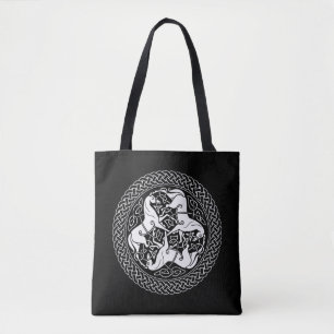 Tote Bag Noeud d'Epona de Celtic avec des chevaux